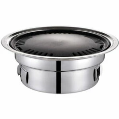 ASUPERMALL Gril A Charbon Portable En Acier Inoxydable, Grand 40 Cm, Ensemble De 7 Pieces