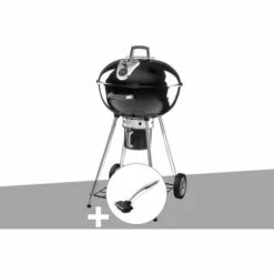 NAPOLEON Barbecue à Charbon Napoléon Rodéo 57 Cm Sur Pied + Brosse Pour Grill - Noir