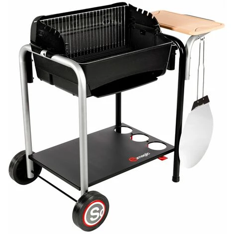 SOMAGIC - Barbecue Au Charbon De Bois ROMA Avec Cuisson Pizza - Noir 4 SOMAGIC - Barbecue Au Charbon De Bois ROMA Avec Cuisson Pizza - Noir – Image 2