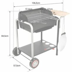 SOMAGIC - Barbecue Au Charbon De Bois ROMA Avec Cuisson Pizza - Noir 9 SOMAGIC - Barbecue Au Charbon De Bois ROMA Avec Cuisson Pizza - Noir -France Barbecue Soldes Boutique 29541312 4