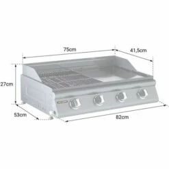 Cook'in Garden - Barbecue Gaz Mixte LAS PALMAS - Gris -France Barbecue Soldes Boutique 29782841 4