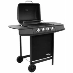 TRUE DEAL Barbecue Gril à Gaz Avec 4 Brûleurs Noir -France Barbecue Soldes Boutique 29824047 4