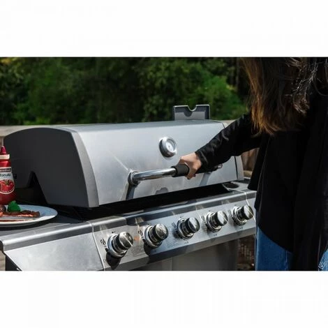 COOKINGBOX - DUKE INOX 5 Feux Et Brûleur Latéral - Jusqu'a 14 Convives - Housse De Protection 4 COOKINGBOX - DUKE INOX 5 Feux Et Brûleur Latéral - Jusqu'a 14 Convives - Housse De Protection – Image 2