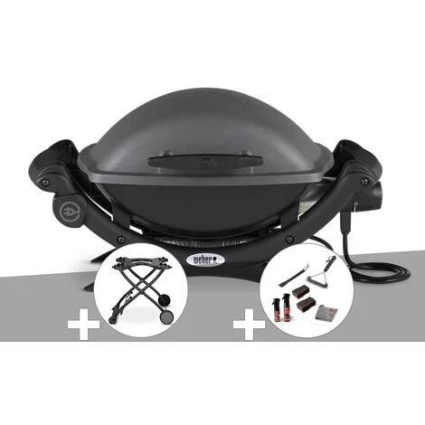 Barbecue électrique Q 1400 - Weber + Chariot + Kit De Nettoyage - Noir 3 Barbecue électrique Q 1400 - Weber + Chariot + Kit De Nettoyage - Noir