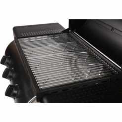 BENEFFITO LOFOTEN - Barbecue Extérieur Au Gaz 3 Brûleurs - Puissance 8,4 KW - Capot De Fermeture Avec Thermomètre - 2 Grilles En Acier Chromé, 2 Etagères Latérales, 1 Plateau Bas - 2 Roues - Noir - Noir -France Barbecue Soldes Boutique 30533948 5