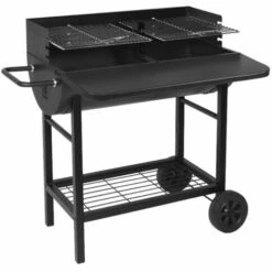 Barbecue à Charbon 71 X 35.5cm Avec Chariot - Alabama - Red Deco - Noir -France Barbecue Soldes Boutique 30604275 2