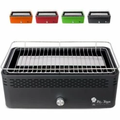 MR TUZZA Barbecue De Table Au Charbon De Bois Sans Fumée Avec Ventilateur Merapi | Noir