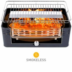 MR TUZZA Barbecue De Table Au Charbon De Bois Sans Fumée Avec Ventilateur Merapi | Noir -France Barbecue Soldes Boutique 31496474 5