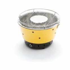 CAESAROO Barbecue à Charbon De Bois Portable Jaune Avec Ventilateur électrique | Jaune
