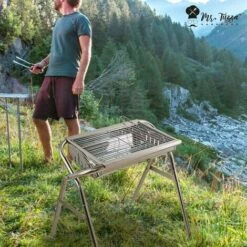 MR TUZZA Barbecue Au Charbon De Bois Pliant Portable En Acier Jardin Camping Oak 9 MR TUZZA Barbecue Au Charbon De Bois Pliant Portable En Acier Jardin Camping Oak -France Barbecue Soldes Boutique 32159213 3