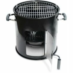 ALICE'S GARDEN Barbecue Fumoir Au Charbon De Bois Ø44cm – Jacques – Smoker Premium Avec Aérateurs. Fumoir. Gril. Boite De Fumage. Noir - Noir -France Barbecue Soldes Boutique 32169543 5