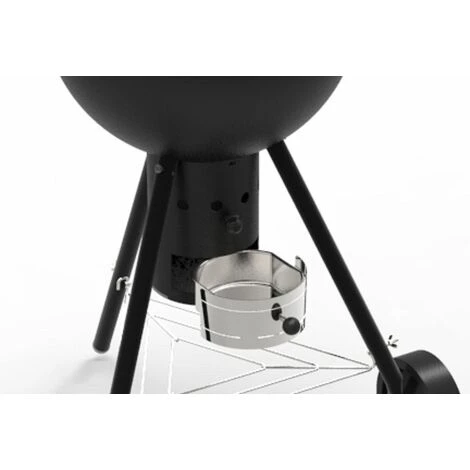 FERRABOLI Barbecue Cloche à Charbon De Bois Giotto Noir - Noir 6 FERRABOLI Barbecue Cloche à Charbon De Bois Giotto Noir - Noir – Image 4