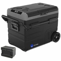VESNA NOMADE Pack Glacière Congélateur électrique à Compression 55L + Batterie