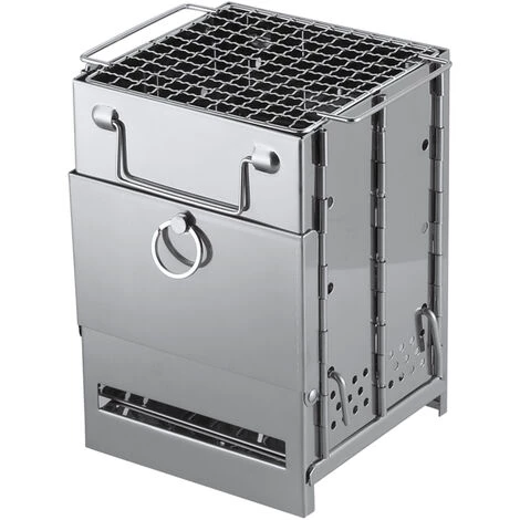 HAPPYSHOPPING Poele A Bois Exterieur En Acier Inoxydable 5 HAPPYSHOPPING Poele A Bois Exterieur En Acier Inoxydable â Image 3