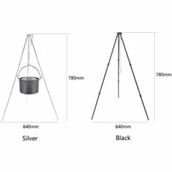 ASUPERMALL Trepied Pliant Exterieur A 3 Sections, Barbecue De Camping Portable, Noir -France Barbecue Soldes Boutique 34050677 4