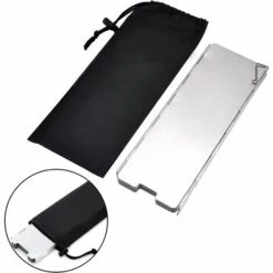 Kueatily Wind Protection Réchaud à Gaz Pliable En Aluminium Protection Contre Le Vent Réchaud De Camping Avec 10 Lattes En Aluminium, Protection Légère Et Pliable Contre Le Vent, Pare-vent Pour Réchaud De Camping Grill Extérieur -France Barbecue Soldes Boutique 35021176 3