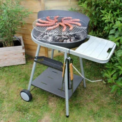 HOMEMAISON Barbecue Charbon De Bois Avec Grille Pivotante Noir 86 X 63,5 X 95 Cm - Noir -France Barbecue Soldes Boutique 35177393 3