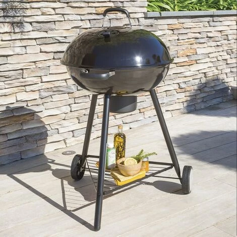 Barbecue Charbon Bisca 57cm Neka - Noir - Noir 3 Barbecue Charbon Bisca 57cm Neka - Noir - Noir