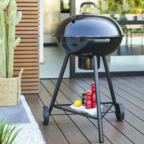 Barbecue Charbon Bisca 57cm Neka - Noir - Noir 5 Barbecue Charbon Bisca 57cm Neka - Noir - Noir – Image 3