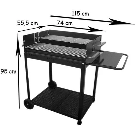 Barbecue Extérieur IMOR® , Pour Charbon De Bois Avec Double Grille, XL Double P 5 Barbecue Extérieur IMOR® , Pour Charbon De Bois Avec Double Grille, XL Double P – Image 3