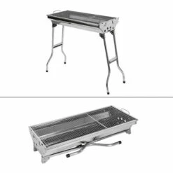 Aqrau Barbecue Gril Portable Pliable En Acier Inoxydable 10 Aqrau Barbecue Gril Portable Pliable En Acier Inoxydable -France Barbecue Soldes Boutique 35618524 4