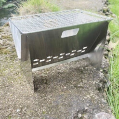 ASUPERMALL Rechaud De Camping Mini Barbecue Grill Rechaud A Charbon Exterieur Acier Inoxydable Avec Sac De Transport Pour Camping Randonnee Randonnee Barbecue, Argent -France Barbecue Soldes Boutique 37271687 3