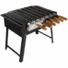 Dmora Barbecue à Charbon, à Piles, Couleur Noire, 54 X 36 X H45 Cm -France Barbecue Soldes Boutique 38604532 1
