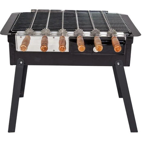 Dmora Barbecue à Charbon, à Piles, Couleur Noire, 54 X 36 X H45 Cm 4 Dmora Barbecue à Charbon, à Piles, Couleur Noire, 54 X 36 X H45 Cm – Image 2