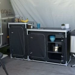 Campart Travel Cuisine D'extérieur Madrid Gris 102x47x82 Cm - Gris -France Barbecue Soldes Boutique 39511817 3