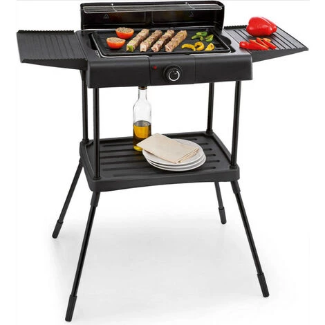 Barbecue électrique Sur Pieds 2000w Noir - Ksbbq1703 - Kitchen Chef - Noir 4 Barbecue électrique Sur Pieds 2000w Noir - Ksbbq1703 - Kitchen Chef - Noir – Image 2