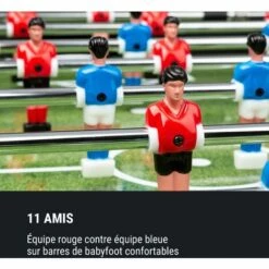 Klarfit Spin Table De Jeux 2-en-1 Billard Kicker, Rotative à 180°, Pièce De Jeu, Noire -France Barbecue Soldes Boutique 41822642 4