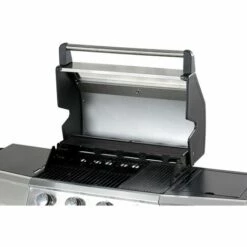 HABITAT & JARDIN Barbecue Gaz Avec Couvercle En Verre "Bingo 5" - 4 Brûleurs + 1 Latéral + Housse Protection - 15.2 KW - Noir -France Barbecue Soldes Boutique 42169041 4