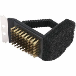 3 En 1 BBQ Grill Brosse Et Grattoir Barbecue Nettoyage Nettoyant Outil Cuivre Triomphe Soies Antiégratignures Nettoyage Pour Tous Grill -France Barbecue Soldes Boutique 42520141 4