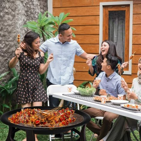 Gizcam 76x76x46cm Barbecue à Charbon De Bois,BBQ Grill,Brasero Exterieur,Brasero De Jardin,Grille Barbecue,Brasero Terrasse,avec Couverture Ètanche,pour Camping, Feu De Camp, Terrasse, Jardin 7 Gizcam 76x76x46cm Barbecue à Charbon De Bois,BBQ Grill,Brasero Exterieur,Brasero De Jardin,Grille Barbecue,Brasero Terrasse,avec Couverture Ètanche,pour Camping, Feu De Camp, Terrasse, Jardin – Image 5