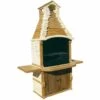 ANAPARRA Barbecue BANT 183X90X262cm. Pierre Reconstituée Couleur Ocre -France Barbecue Soldes Boutique 42704125 1