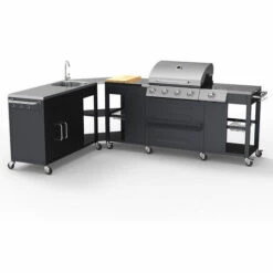 MR TUZZA Barbecue Barbecue Gaz Inox 4 + 1 Brûleurs Rack étagères évier Mustard Fr 10 MR TUZZA Barbecue Barbecue Gaz Inox 4 + 1 Brûleurs Rack étagères évier Mustard Fr -France Barbecue Soldes Boutique 43381230 4
