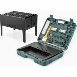 HANBING Barbecue Portable Rack Pliant Ensemble De Gril Extérieur Paquet De Gril De Barbecue