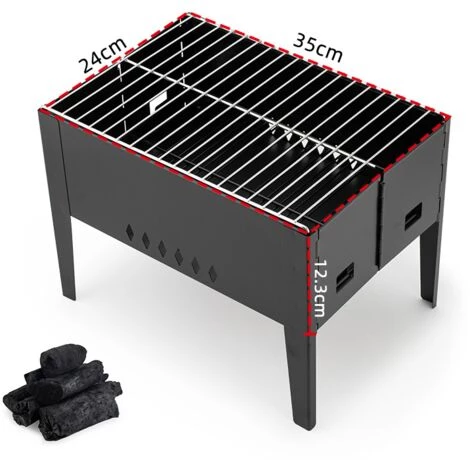 HANBING Barbecue Portable Rack Pliant Ensemble De Gril Extérieur Paquet De Gril De Barbecue 5 HANBING Barbecue Portable Rack Pliant Ensemble De Gril Extérieur Paquet De Gril De Barbecue – Image 3