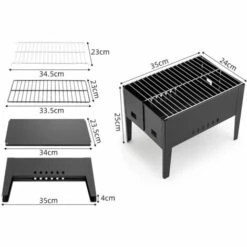 HANBING Barbecue Portable Rack Pliant Ensemble De Gril Extérieur Paquet De Gril De Barbecue 10 HANBING Barbecue Portable Rack Pliant Ensemble De Gril Extérieur Paquet De Gril De Barbecue -France Barbecue Soldes Boutique 43592832 4