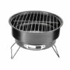 HANBING Barbecue Rond Portatif Extérieur Barbecue En Acier Inoxydable Gril Se Pliant De Barbecue -France Barbecue Soldes Boutique 43592902 1