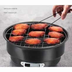 HANBING Barbecue Rond Portatif Extérieur Barbecue En Acier Inoxydable Gril Se Pliant De Barbecue -France Barbecue Soldes Boutique 43592902 5