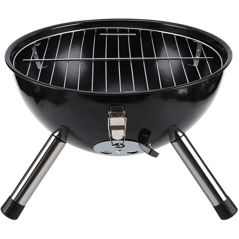 YONGQING Barbecue Boule Portatif Ø 30 Cm - Noir 4 YONGQING Barbecue Boule Portatif Ø 30 Cm - Noir – Image 2