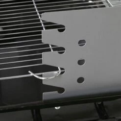 LOLA HOME Pack Barbecue Au Charbon Et 3 Accessoires Milena Avec Grille Et Roues En Acier Noir -France Barbecue Soldes Boutique 44933937 4