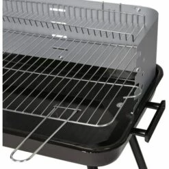 LOLA HOME Pack Barbecue Au Charbon Et 3 Accessoires Milena Avec Grille Et Roues En Acier Noir -France Barbecue Soldes Boutique 44933937 5