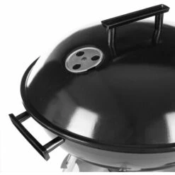 LOLAHOME Barbecue à Charbon Milena Avec Grille En Acier Noir 74x45x41 Cm -France Barbecue Soldes Boutique 44933983 4