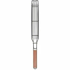 Barbecue Grill Net Outils De Grill Panier Grill Pinces à Barbecue (couleur Bois),HANBING