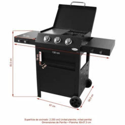 Barbecue De Jardin IMOR® , 3 Brûleurs Pour Butane Et Propane, Mod. Belice 10 Barbecue De Jardin IMOR® , 3 Brûleurs Pour Butane Et Propane, Mod. Belice -France Barbecue Soldes Boutique 45562867 4