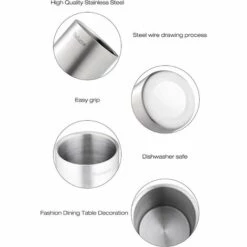 Velaze, Seau à Glace Isotherme, Rafraîchisseur Bouteille Double Paroi En Acier Inoxydable, Seau à Glaçons 1.5 L, Refroideur Pour Champagne, Vin, Boisson -France Barbecue Soldes Boutique 45732996 3