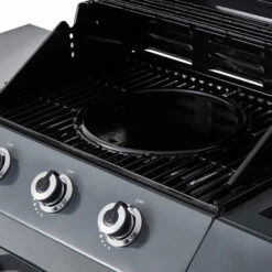 Brasero - Barbecue Emma Gun Metal 3 Feux + 1 Side - FlexiGrill - Jusqu'à 10 Convives - Surface De Cuisson 57 X 41,5 Cm - 2 Tablettes Dont 1 Brûleur Latéral - Housse De Protection - Gris Métallisé -France Barbecue Soldes Boutique 47489801 4