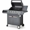 Brasero - Barbecue Emma Gun Metal 4 Feux + 1 Side - FlexiGrill - Jusqu'à 12 Convives - Surface De Cuisson 64 X 41,5 Cm - 2 Tablettes Dont 1 Brûleur Latéral - Housse De Protection - 15,1 KW - Gris Métallisé 2 Brasero - Barbecue Emma Gun Metal 4 Feux + 1 Side - FlexiGrill - Jusqu'à 12 Convives - Surface De Cuisson 64 X 41,5 Cm - 2 Tablettes Dont 1 Brûleur Latéral - Housse De Protection - 15,1 KW - Gris Métallisé -France Barbecue Soldes Boutique 47489804 1